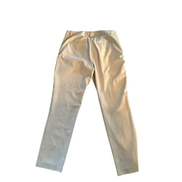 REISS Joanne Slim Fit Tailored Trousers pants ankle tapered Cream beige ecru 8R - Picture 2 of 6